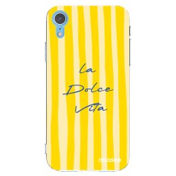 Átlátszó szilikon tok az alábbi mobiltelefonokra Apple iPhone XR - Ladolcevita
