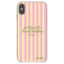 Átlátszó szilikon tok az alábbi mobiltelefonokra Apple iPhone XS Max - Pretty matcha