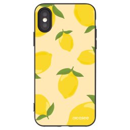 Fekete szilikon tok az alábbi mobiltelefonokra Apple iPhone X/XS - Limoncella