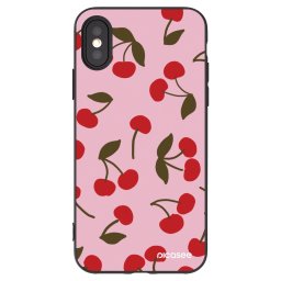 Fekete szilikon tok az alábbi mobiltelefonokra Apple iPhone X/XS - Cherry