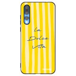 Fekete szilikon tok az alábbi mobiltelefonokra Huawei P20 Pro - Ladolcevita
