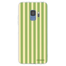 Átlátszó szilikon tok az alábbi mobiltelefonokra Samsung Galaxy S9 G960F - Lines Matcha