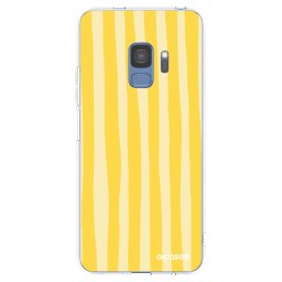 Átlátszó szilikon tok az alábbi mobiltelefonokra Samsung Galaxy S9 G960F - Lines lemon