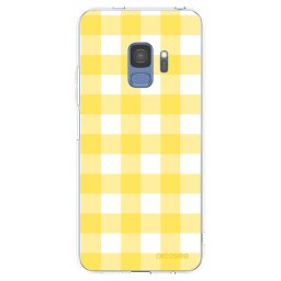 Átlátszó szilikon tok az alábbi mobiltelefonokra Samsung Galaxy S9 G960F - Gride lemon