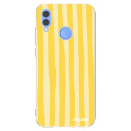 Átlátszó szilikon tok az alábbi mobiltelefonokra Huawei P Smart 2019 - Lines lemon