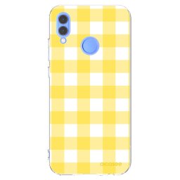 Átlátszó szilikon tok az alábbi mobiltelefonokra Huawei P Smart 2019 - Gride lemon