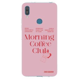 Átlátszó szilikon tok az alábbi mobiltelefonokra Huawei Y7 2019 - Morning