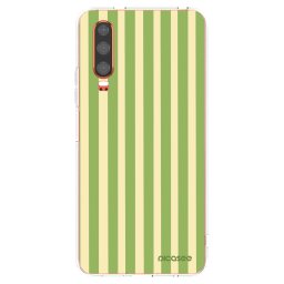 Átlátszó szilikon tok az alábbi mobiltelefonokra Huawei P30 - Lines Matcha