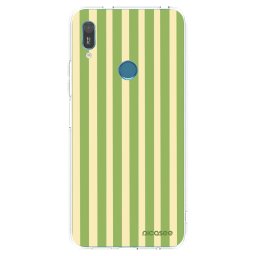 Átlátszó szilikon tok az alábbi mobiltelefonokra Huawei Y6 2019 - Lines Matcha