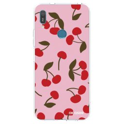 Átlátszó szilikon tok az alábbi mobiltelefonokra Huawei Y6 2019 - Cherry