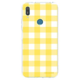 Átlátszó szilikon tok az alábbi mobiltelefonokra Huawei Y6 2019 - Gride lemon