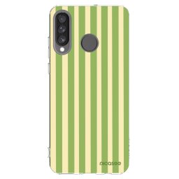 Átlátszó szilikon tok az alábbi mobiltelefonokra Huawei P30 Lite - Lines Matcha