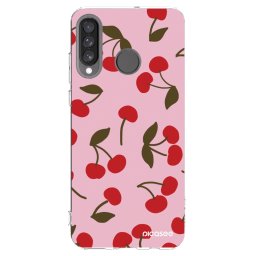 Átlátszó szilikon tok az alábbi mobiltelefonokra Huawei P30 Lite - Cherry