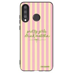 Fekete szilikon tok az alábbi mobiltelefonokra Huawei P30 Lite - Pretty matcha