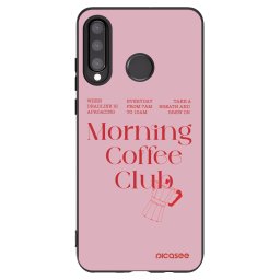 Fekete szilikon tok az alábbi mobiltelefonokra Huawei P30 Lite - Morning