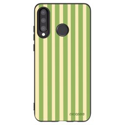 Fekete szilikon tok az alábbi mobiltelefonokra Huawei P30 Lite - Lines Matcha