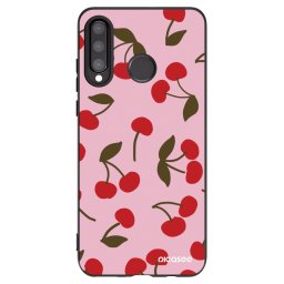 Fekete szilikon tok az alábbi mobiltelefonokra Huawei P30 Lite - Cherry