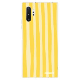 Átlátszó szilikon tok az alábbi mobiltelefonokra Samsung Galaxy Note 10+ N975F - Lines lemon
