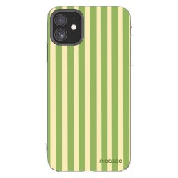 Átlátszó szilikon tok az alábbi mobiltelefonokra Apple iPhone 11 - Lines Matcha