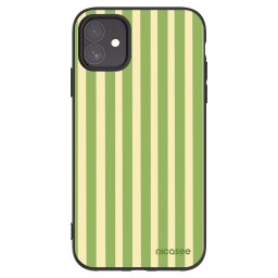 Fekete szilikon tok az alábbi mobiltelefonokra Apple iPhone 11 - Lines Matcha