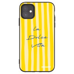 Fekete szilikon tok az alábbi mobiltelefonokra Apple iPhone 11 - Ladolcevita
