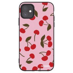Fekete szilikon tok az alábbi mobiltelefonokra Apple iPhone 11 - Cherry