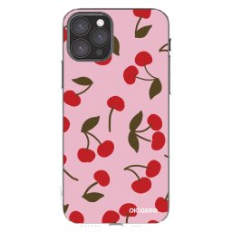 Átlátszó szilikon tok az alábbi mobiltelefonokra Apple iPhone 11 Pro - Cherry