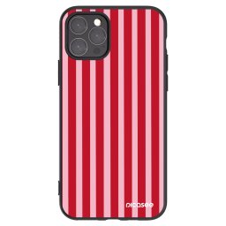 Fekete szilikon tok az alábbi mobiltelefonokra Apple iPhone 11 Pro - Lines red