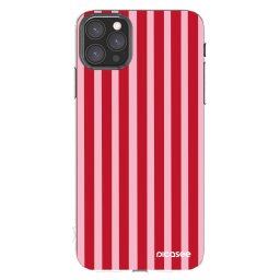 Átlátszó szilikon tok az alábbi mobiltelefonokra Apple iPhone 11 Pro Max - Lines red