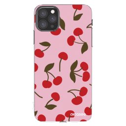 Átlátszó szilikon tok az alábbi mobiltelefonokra Apple iPhone 11 Pro Max - Cherry