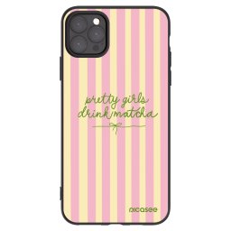 Fekete szilikon tok az alábbi mobiltelefonokra Apple iPhone 11 Pro Max - Pretty matcha