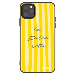 Fekete szilikon tok az alábbi mobiltelefonokra Apple iPhone 11 Pro Max - Ladolcevita