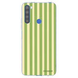Átlátszó szilikon tok az alábbi mobiltelefonokra Xiaomi Redmi Note 8T - Lines Matcha