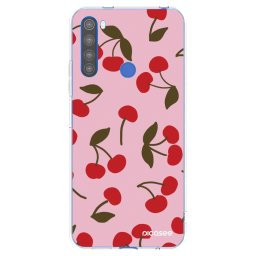 Átlátszó szilikon tok az alábbi mobiltelefonokra Xiaomi Redmi Note 8T - Cherry