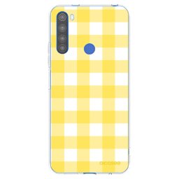 Átlátszó szilikon tok az alábbi mobiltelefonokra Xiaomi Redmi Note 8T - Gride lemon