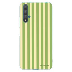 Átlátszó szilikon tok az alábbi mobiltelefonokra Huawei Nova 5T - Lines Matcha