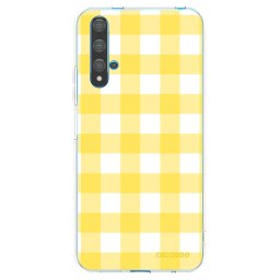 Átlátszó szilikon tok az alábbi mobiltelefonokra Huawei Nova 5T - Gride lemon
