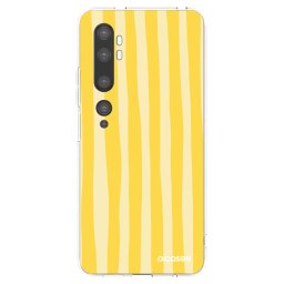Átlátszó szilikon tok az alábbi mobiltelefonokra Xiaomi Mi Note 10 (Pro) - Lines lemon