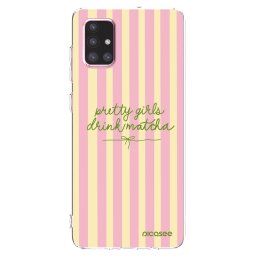Átlátszó szilikon tok az alábbi mobiltelefonokra Samsung Galaxy A71 A715F - Pretty matcha