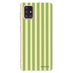 Átlátszó szilikon tok az alábbi mobiltelefonokra Samsung Galaxy A71 A715F - Lines Matcha