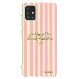 Átlátszó szilikon tok az alábbi mobiltelefonokra Samsung Galaxy A51 A515F - Pretty matcha