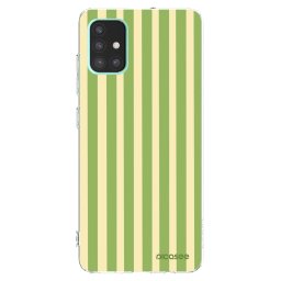 Átlátszó szilikon tok az alábbi mobiltelefonokra Samsung Galaxy A51 A515F - Lines Matcha