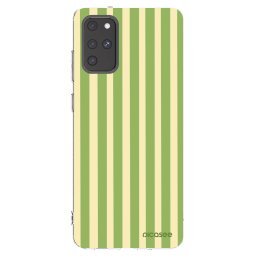 Átlátszó szilikon tok az alábbi mobiltelefonokra Samsung Galaxy S20+ G985F - Lines Matcha