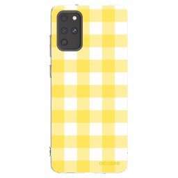 Átlátszó szilikon tok az alábbi mobiltelefonokra Samsung Galaxy S20+ G985F - Gride lemon