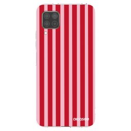 Átlátszó szilikon tok az alábbi mobiltelefonokra Huawei P40 Lite - Lines red