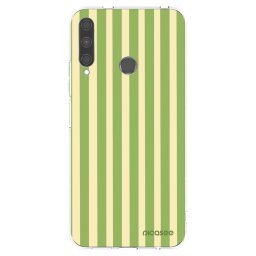 Átlátszó szilikon tok az alábbi mobiltelefonokra Huawei P40 Lite E - Lines Matcha
