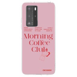 Átlátszó szilikon tok az alábbi mobiltelefonokra Huawei P40 Pro - Morning