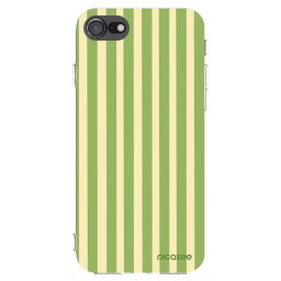 Átlátszó szilikon tok az alábbi mobiltelefonokra Apple iPhone SE 2020 - Lines Matcha
