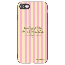 Fekete szilikon tok az alábbi mobiltelefonokra Apple iPhone SE 2020 - Pretty matcha