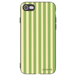Fekete szilikon tok az alábbi mobiltelefonokra Apple iPhone SE 2020 - Lines Matcha